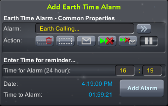 Add Earth Alarm